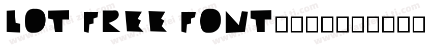 LOT Free Font字体下载字体转换